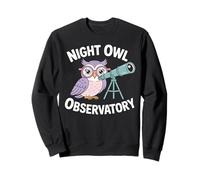 Night Owl Observatory Astronomy Theme Sweatshirt