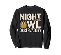 Night Owl Observatory Astronomy Theme Sweatshirt