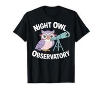 Night Owl Observatory Astronomy Theme T-Shirt