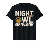 Night Owl Observatory Astronomy Theme T-Shirt
