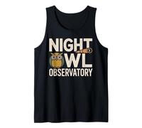 Night Owl Observatory Astronomy Theme Tank Top