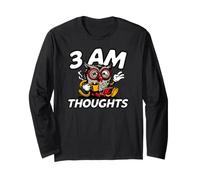 Night Owl Overthinker 3 AM Thoughts Coffee Long Sleeve T-Shirt