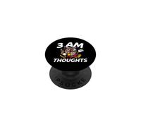Night Owl Overthinker 3 AM Thoughts Coffee PopSockets Adhesive PopGrip