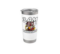 Night Owl Overthinker 3 AM Thoughts Coffee Stainless Steel Insulated Tumbler