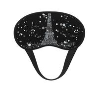 Night Paris Eiffel Tower Print Adjustable Eye Cover for Sleeping, Comfortable, Pressure-Free and Breathable Sleeping Masks