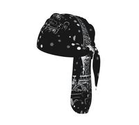 Night Paris Eiffel Tower Printed Cap Do Rag, Moisture Wicking Cycling Cap Helmet Liner for Biking Running Hiking