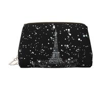 Night Paris Eiffel Tower PVC Leather Makeup Bag Cosmetic Pouch Travel Organizer Toiletry Clutch