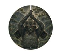 Night Pine Green Vertical Strike Ready Warrior Seal Metal Tin Sign Plaque Wall Decor for Cafe, Man Cave, Club Bar, Office, Home Garden Round Metal Poster 8x8Inch