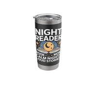 Night Reader Book Mom Calm Nights Loud Stories Stainless Steel Insulated Tumbler