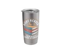 Night Reader Book Mom Calm Nights Loud Stories Stainless Steel Insulated Tumbler