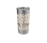 Night Reader Book Mom Calm Nights Loud Stories Stainless Steel Insulated Tumbler