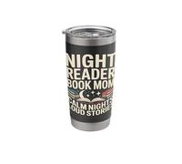 Night Reader Book Mom Calm Nights Loud Stories Stainless Steel Insulated Tumbler
