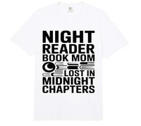 Night Reader Book Mom Lost in Midnight Chapters Comfort Colors Adult Heavyweight T-Shirt