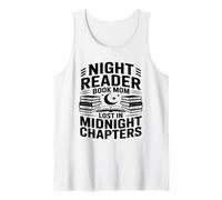 Night Reader Book Mom Lost in Midnight Chapters Tank Top