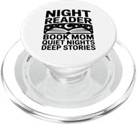 Night Reader Book Mom Quiet Nights Deep Stories PopSockets PopGrip for MagSafe