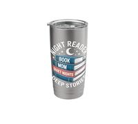 Night Reader Book Mom Quiet Nights Deep Stories Stainless Steel Insulated Tumbler