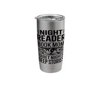 Night Reader Book Mom Quiet Nights Deep Stories Stainless Steel Insulated Tumbler