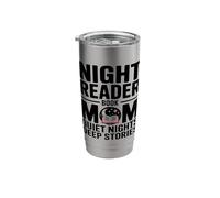 Night Reader Book Mom Quiet Nights Deep Stories Stainless Steel Insulated Tumbler