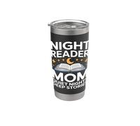 Night Reader Book Mom Quiet Nights Deep Stories Stainless Steel Insulated Tumbler