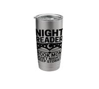 Night Reader Book Mom Quiet Nights Deep Stories Stainless Steel Insulated Tumbler