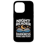 Night Reader Darkness Books And Peace Moon Stars Case for iPhone 14 Pro Max