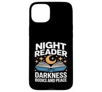 Night Reader Darkness Books And Peace Moon Stars Case for iPhone 15 Plus