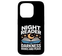 Night Reader Darkness Books And Peace Moon Stars Case for iPhone 15 Pro