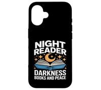 Night Reader Darkness Books And Peace Moon Stars Case for iPhone 16
