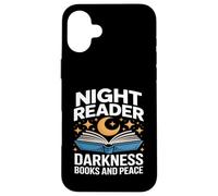Night Reader Darkness Books And Peace Moon Stars Case for iPhone 16 Plus