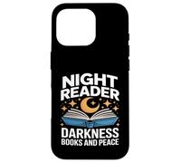 Night Reader Darkness Books And Peace Moon Stars Case for iPhone 16 Pro
