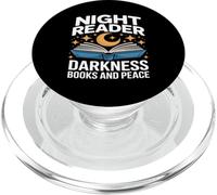 Night Reader Darkness Books And Peace Moon Stars PopSockets PopGrip for MagSafe