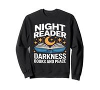 Night Reader Darkness Books And Peace Moon Stars Sweatshirt