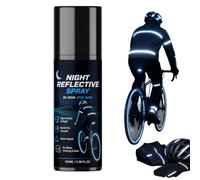Night Reflective Spray, 100ml Safety Fluorescent Paint Long-Lasting Glow Dark Spray Paint for Cycling Camping Outdoor Walking Running Driveway, Nighttimes Reflective Spray (1pc)