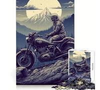 Night Ride 1000 Pieces Jigsaw Puzzles for Teenagers Thought Toy Home Activity Precise Edge Santa Wish List (38x52cm)