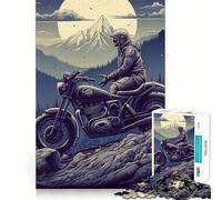 Night Ride Puzzles for Teenagers 1000 Pieces Brain Workout Toy Cozy Relax Image Assembly Warm Surprise (38x26cm)