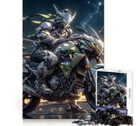 Night Rider 1000 Piece Jigsaw Puzzles for Adults Teenagers Brain Skill Group Joy Exact Edge Stylish Gift (50x75cm)