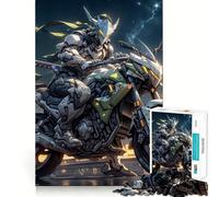 Night Rider 1000 Piece Jigsaw Puzzles for Adults Teenagers Brain Skill Group Joy Exact Edge Stylish Gift (50x75cm)