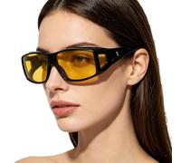 Night Riding Goggles - lens Night Vision Anti-glare Headlight Glasses, Night Vision Dazzle Glasses | For Mountaineering Camping Hiking Running Sports Cycling Cycling Riding Motor