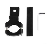 Night Riding Light Mount 18-32mm Adjustable Angle | Polished black finish, resistant, robust construction, fits most handlebars, long lifespan