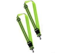 Night Running Belt 2-Pack for Cyclists Walkers | Two bright reflective strips, high visibility at night, running cycling safety, durable nylon build