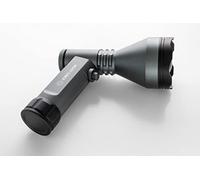 NIGHT-SABER Alpha V3 Ultra High Powered 30W Turbo Mode Hunting Lamp - 67MM Medium White LED - 1x 5000mAh Battery - Flashlight Spotlight, Tactical Beam Torch - Compatible with 18650/27100 Batteries