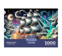 Night Sea Voyage 1000 Piece Adults Puzzle Kids Age Games Puzzle Game Difficult Impossible Challenging & Brainteasing 52x38cm/1000pcs