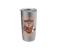 Night Shift Caffeinated Cute Owl Nurse Night Duty Nurses Stainless Steel Insulated Tumbler