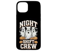 Night Shift Crew Funny Nurse Halloween Cute Ghost Case for iPhone 15 Plus