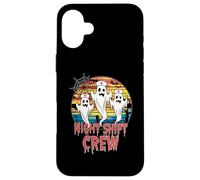Night Shift Crew Ghost Nurse Funny Halloween Case for iPhone 16 Plus