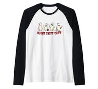 Night Shift Crew Ghost Nurse Halloween Costume Fun Raglan Baseball Tee