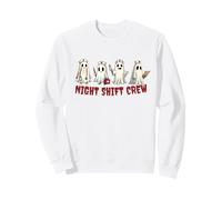 Night Shift Crew Ghost Nurse Halloween Costume Fun Sweatshirt