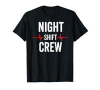Night Shift Crew Nurse Heartbeat Design for Night Nurses T-Shirt