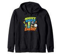 Night Shift Energy Coffee Power Hustle Zip Hoodie