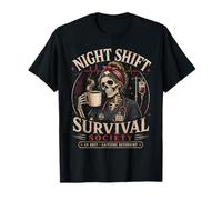 Night Shift ER Nurse Survival Society Funny Nurse T-Shirt